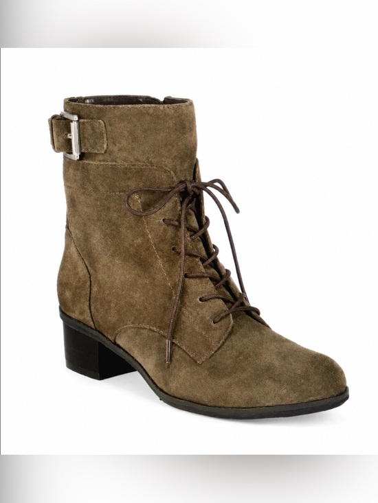 Bandolino Shoes - Bandolino Clovis Lace Up Booties Gray Size 6.5M NWOT